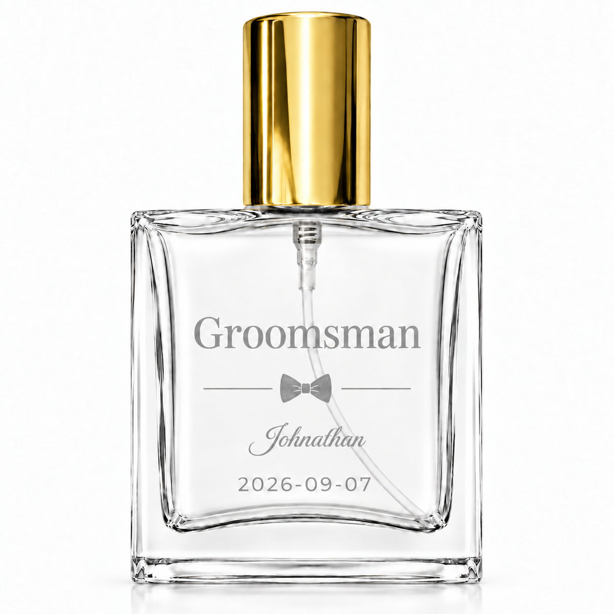 Personalized Groomsmen Cologne Bottle – Custom Engraved Refillable Bottle
