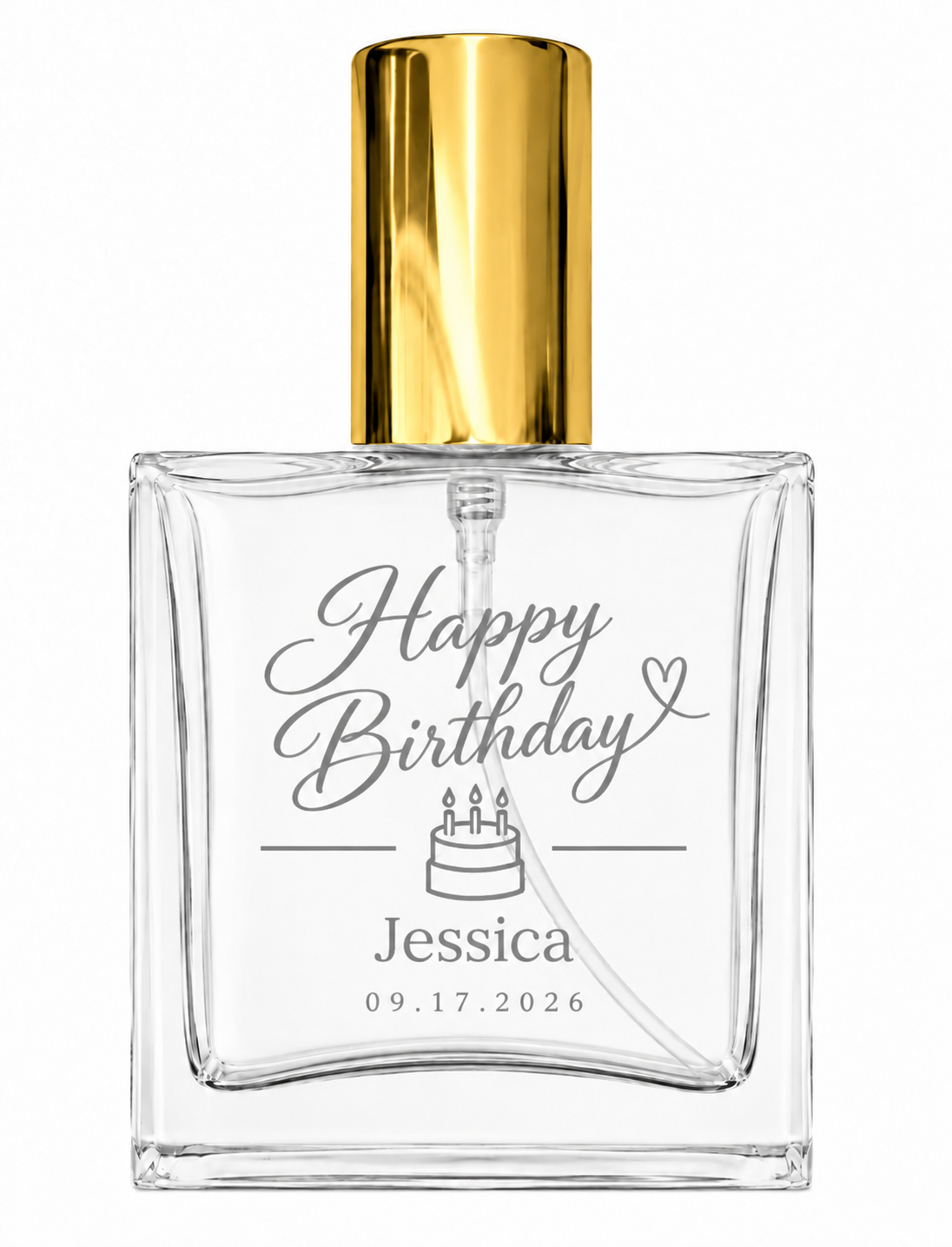 Personalized Birthday Perfume Bottle – Custom Engraved Refillable Bottle Gift for Women & Men